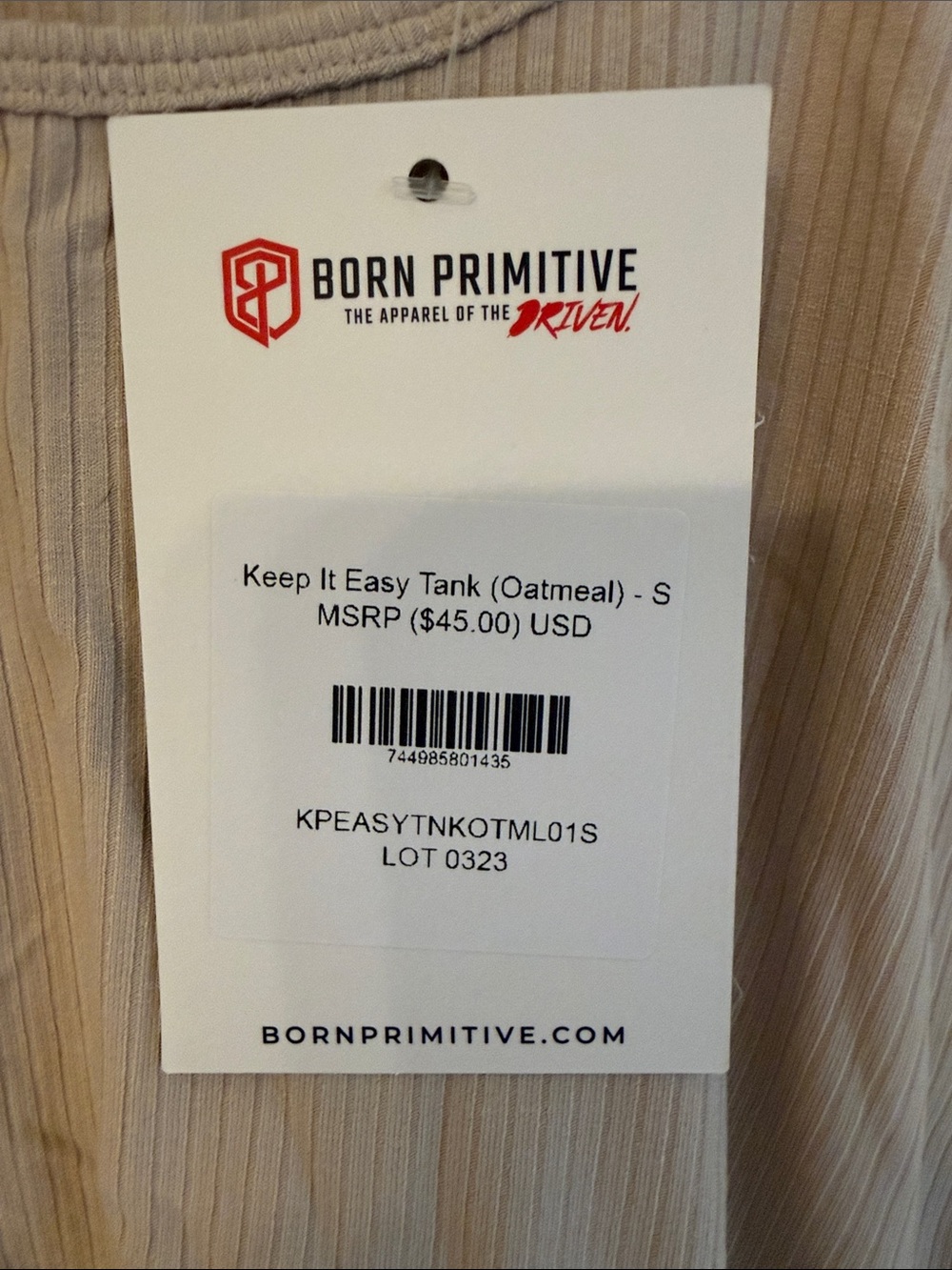Born Primitive Keep it Easy Tank Cami in Taupe - Picture 2 of 4